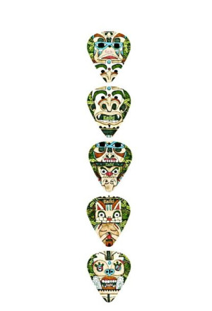 Ortega KPTM-25RF kostka gitarowa Keiki Totem