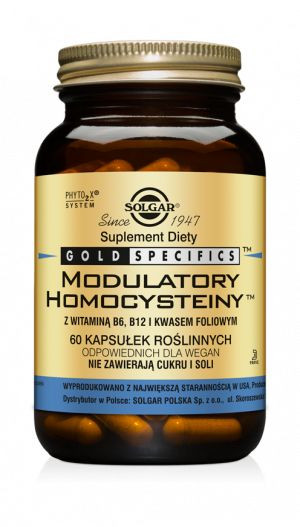 SOLGAR Homocysteine Modulators MODULATORY HOMOCYSTEINY z witaminą B6 B12 i
