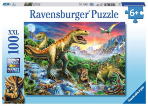 Puzzle 100el XXL Epoka dinozaurów