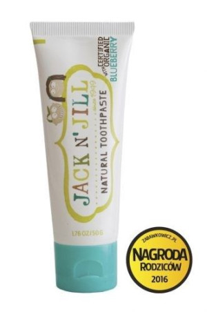 Jack N'Jill, Naturalna Pasta do zębów, organiczna borówka i Xylitol, 50g