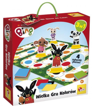 BING Gra planszowa Nauka kolorów 3w1
