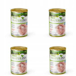 Naturina Elite Wet Coat Plus Łosoś X 4 Pies