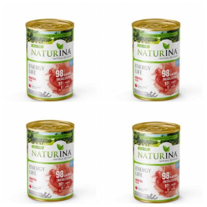 Naturina Elite Wet Energy Life Kaczka X 4 Pies
