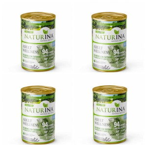 Naturina Elite Wet Adult 4x 400g Łosoś Z Ind Pies