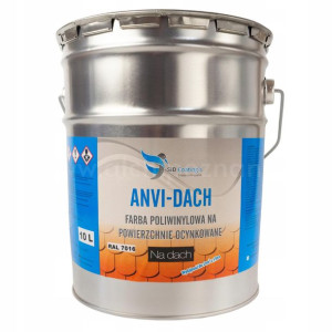 Farba do dachu ANVI-DACH 10L KOLORY RAL