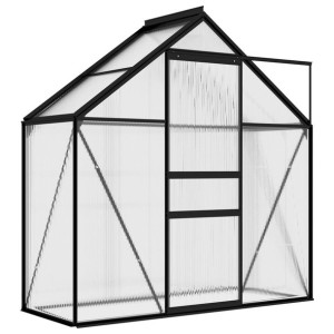 Szklarnia, antracytowa, aluminium, 1,33 m²