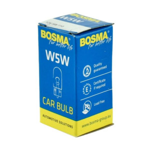 Żarówka samochodowa sygnalizacyjna Bosma 12V W5W - 1szt