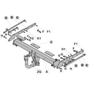 Hak holowniczy Witter Ford Galaxy II 2006-2015