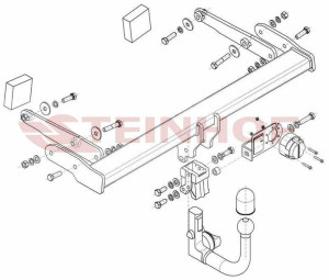 Hak holowniczy Steinhof  Audi A4 B9 Kombi 2015-