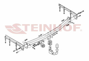 Hak holowniczy Steinhof Chrysler Voyager 2005-2008