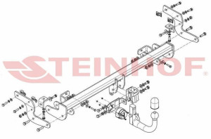 Hak holowniczy Steinhof Citroen C4 Cactus 2014-2018
