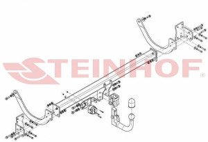 Hak holowniczy Steinhof  Citroen C5 Kombi 2008-