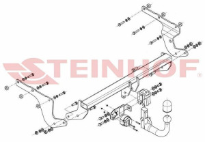 Hak holowniczy Steinhof Toyota Urban Cruiser 2009-