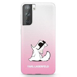 Etui Karl Lagerfeld KLHCS21MCFNRCPI Samsung Galaxy S21+ Plus hardcase różow