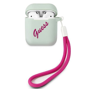 Etui Guess GUACA2LSVSBF Apple AirPods cover niebieski fuksja/blue fuschia S