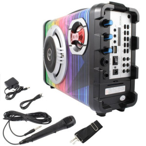 Przenośny głośnik bluetooth z funkcją karaoke