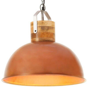 Wisząca lampa industrialna, kolor miedzi, okrągła, 42 cm, E27