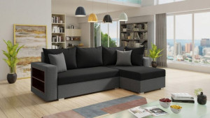 NAROŻNIK z funkcją spania i półką LORD sofa kanapa