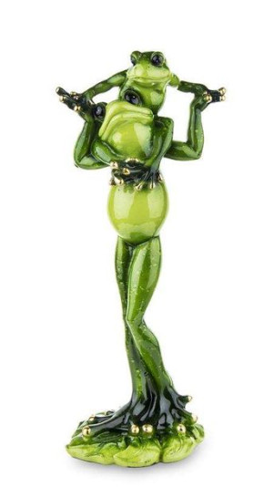Figurka Żaba Tata z synem zabawa wys. 38 cm
