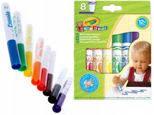 CRAYOLA Flamastry ZMYWALNE Mini Kids Mazaki 8 szt