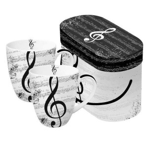 I Love Music  Kpl.2 kubków 350ml. UPOMINKARNIA