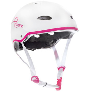 Kask Skateboardowy RAVEN F511 White/Pink S