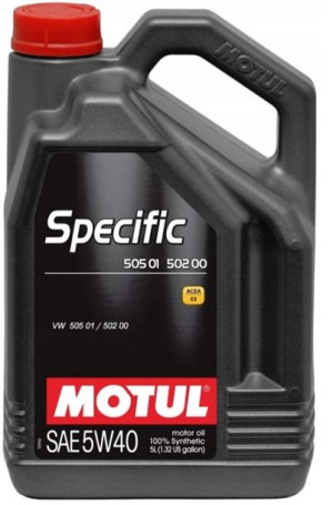 Olej silnikowy MOTUL 5W40 SPECIFIC 505.01 502.00 5L