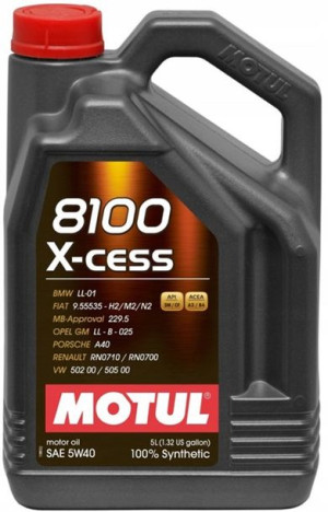 Olej silnikowy MOTUL 5W40 8100 X-CESS 5L