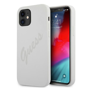 Etui Guess GUHCP12SLSVSCR Apple iPhone 12 mini kremowy/cream hardcase Scrip