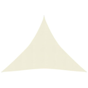 Żagiel przeciwsłoneczny, 160 g/m², kremowy, 3x3x3 m, HDPE