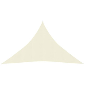 Żagiel przeciwsłoneczny, 160 g/m², kremowy, 3,5x3,5x4,9 m, HDPE
