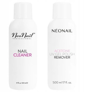 Zestaw Płyny Neonail Cleaner Aceton Remover 500ml