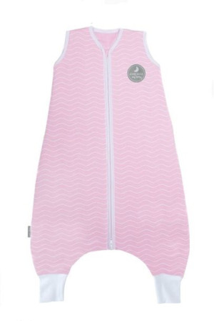 Śpiworek do spania z nogawkami | NATULINO® LITTLE WALKERS | Pink Waves & Wh