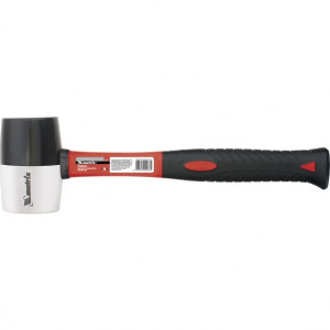 Młotek gumowy czarno-biały 225g fiberglass
