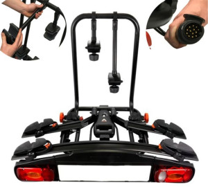 Bagażnik rowerowy na hak 2 rowery Aguri Active Bike 2 Czarny