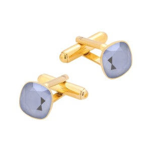 Spinki do mankietów z kryształami Swarovski /srebro pr. 925/ 023