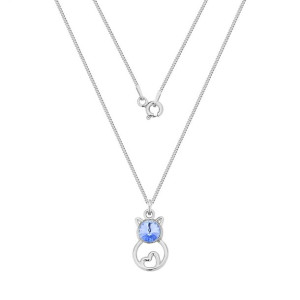 Naszyjnik z kotkiem z kryształem Swarovski /1042/