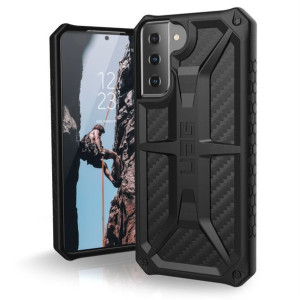 Uag Monarch Etui Do Samsung S21+ - Carbon Fiber