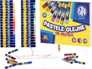 ASTRA PASTELE OLEJNE Kredki PASTELOWE 36 Kolory