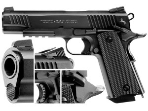 Pistolet wiatrówka Colt M45 CQBP czarny 4,5 mm BB CO2