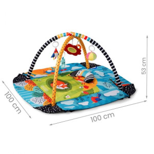 Mata interaktywna edukacyjna 100 x 100 cm Lisek Ricokids