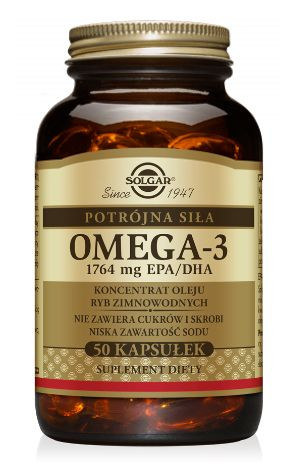SOLGAR Omega-3 Potrójna siła - 50 kapsułek