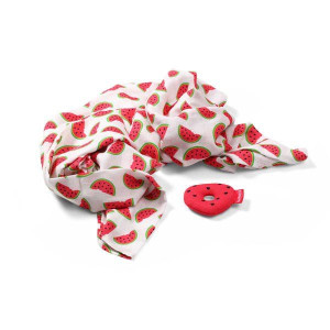 Babyono 536/04 Otulacz bambusowy + grzechotka