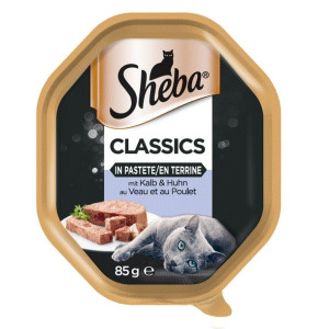SHEBA Classics 85g z Cielęciną i Kurczakiem - mokra karma dla kotów w paszt