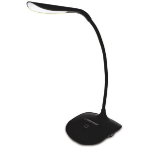 Lampka Biurkowa Led Stołowa Nocna Szkolna Dotykowa Czarna Eld103k