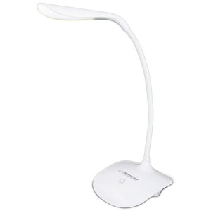 Lampka Biurkowa Led Stołowa Nocna Szkolna Dotykowa Biała Eld103w
