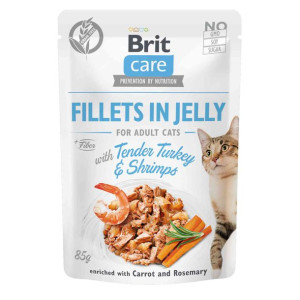 Brit Care Cat Tender Turkey & Shrimps in Jelly Indyk Krewetki 85 g