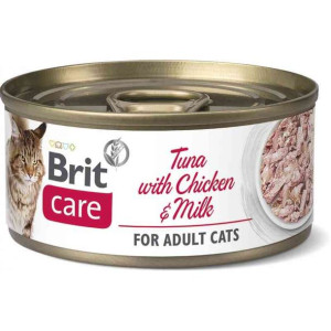 Brit Care Cat Tuna with Chicken & Milk Tuńczyk Kurczak Mleko Mokra Karma Dl