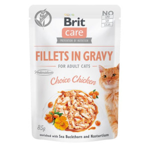 Brit Care Cat Fillets in Gravy Choice Chicken Fileciki z Kurczaka w Sosie M