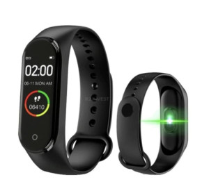 ZEGAREK SMARTWATCH Opaska Sportowa M4 (czarna)